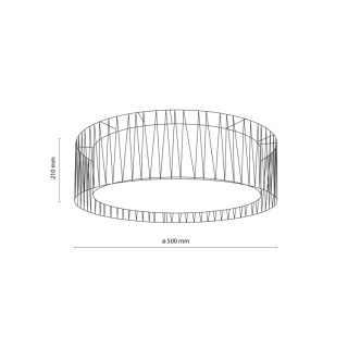 Plafonnier Harmony 4 lumières – blanc – en métal – style moderne