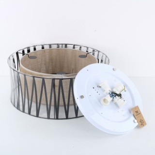 Plafonnier Harmony 4 lumières – blanc – en métal – style moderne