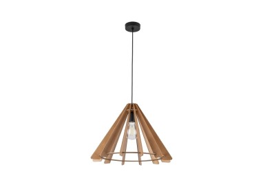 Suspension Eris 1 lumière – en métal et bois – style moderne