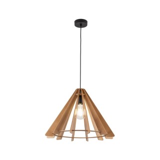 Suspension Eris 1 lumière – en métal et bois – style moderne
