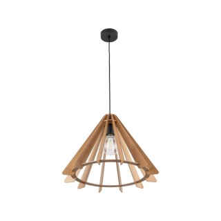 Suspension Eris 1 lumière – en métal et bois – style moderne