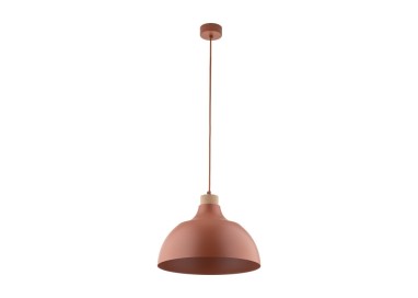 Suspension Cap 1 lumière – pin – en métal et bois – style moderne