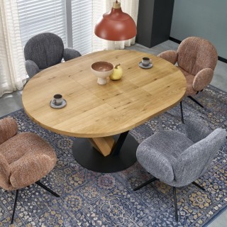 Suspension Cap 1 lumière – pin – en métal et bois – style moderne