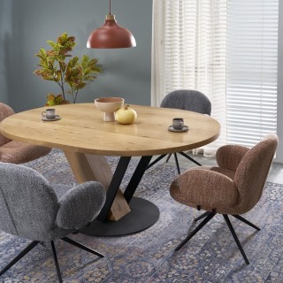 Suspension Cap 1 lumière – pin – en métal et bois – style moderne