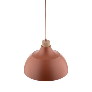 Suspension Cap 1 lumière – pin – en métal et bois – style moderne