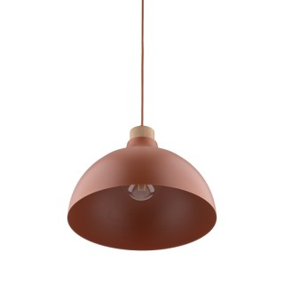 Suspension Cap 1 lumière – pin – en métal et bois – style moderne