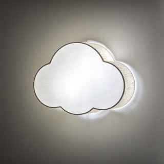 Plafonnier Cloud 2 lumières – blanc – en métal – style moderne