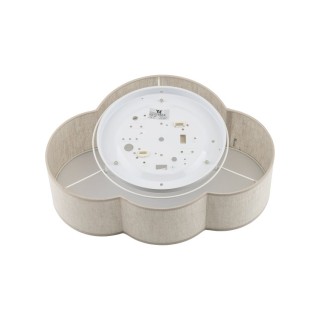 Plafonnier Cloud 2 lumières – blanc – en métal – style moderne