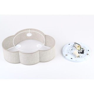 Plafonnier Cloud 2 lumières – blanc – en métal – style moderne