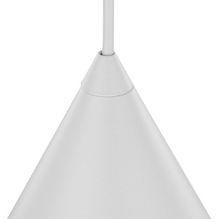 Suspension Cono 1 lumière – blanc – en métal – style moderne et loft