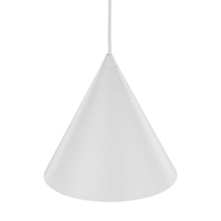 Suspension Cono 1 lumière – blanc – en métal – style moderne et loft