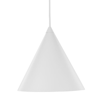 Suspension Cono 1 lumière – blanc – en métal – style moderne et loft