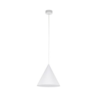 Suspension Cono 1 lumière – blanc – en métal – style moderne et loft