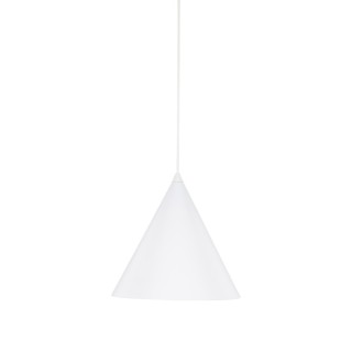 Suspension Cono 1 lumière – blanc – en métal – style moderne et loft