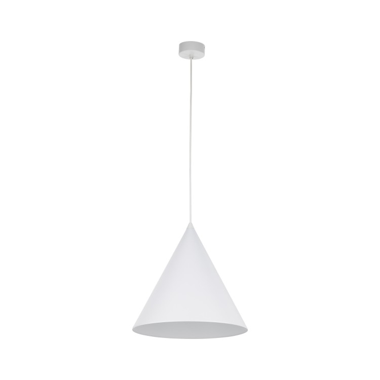 Suspension Cono 1 lumière – blanc – en métal – style moderne et loft