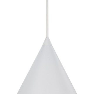 Suspension Cono 1 lumière – blanc – en métal – style moderne et loft