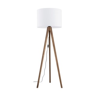 Lampadaire Grand – noix – en métal et bois – style moderne