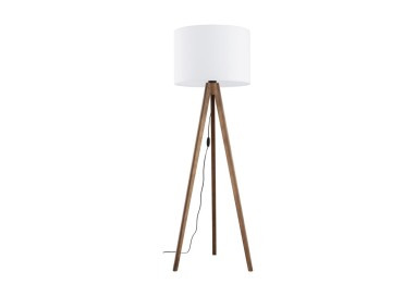 Lampadaire Grand – noix – en métal et bois – style moderne