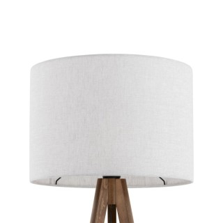 Lampadaire Grand – noix – en métal et bois – style moderne