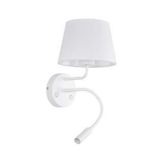 Lampe à poser Maja 2 lumières – blanc – en métal – style moderne et loft