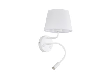 Lampe à poser Maja 2 lumières – blanc – en métal – style moderne et loft