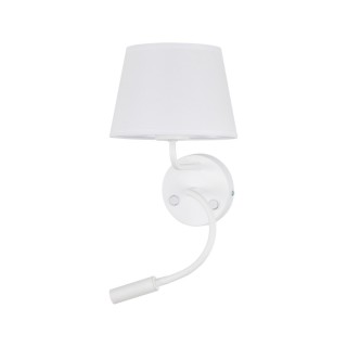 Lampe à poser Maja 2 lumières – blanc – en métal – style moderne et loft