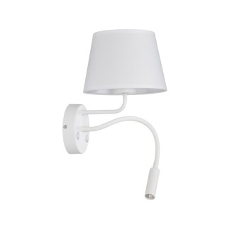 Lampe à poser Maja 2 lumières – blanc – en métal – style moderne et loft