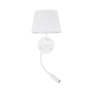Lampe à poser Maja 2 lumières – blanc – en métal – style moderne et loft
