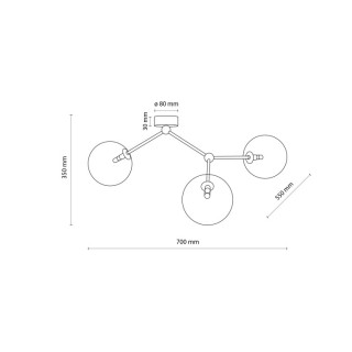 Suspension Fairy – doré – en métal – style moderne