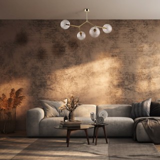 Plafonnier Fairy – doré – en métal – style moderne