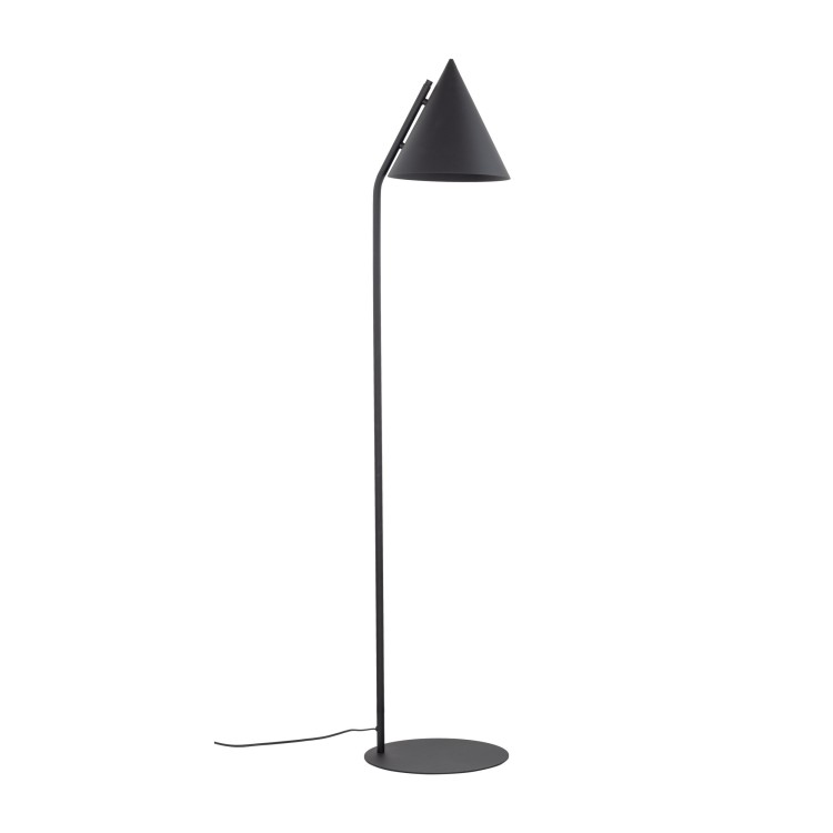 Lampadaire Cono 1 lumière – noir – en métal – style moderne et loft