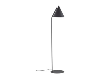 Lampadaire Cono 1 lumière – noir – en métal – style moderne et loft