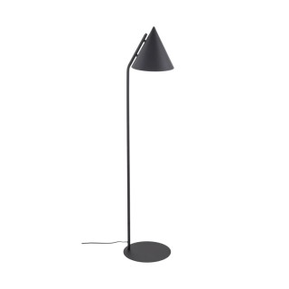 Lampadaire Cono 1 lumière – noir – en métal – style moderne et loft