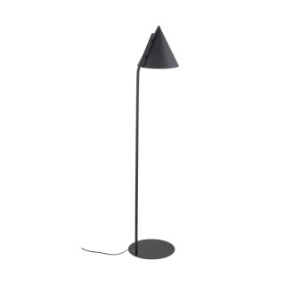 Lampadaire Cono 1 lumière – noir – en métal – style moderne et loft