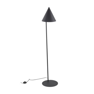 Lampadaire Cono 1 lumière – noir – en métal – style moderne et loft