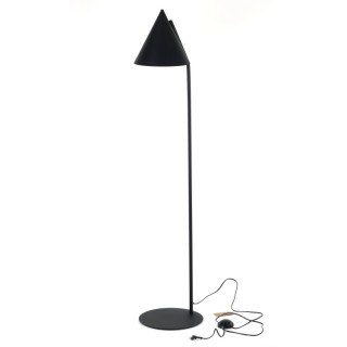 Lampadaire Cono 1 lumière – noir – en métal – style moderne et loft