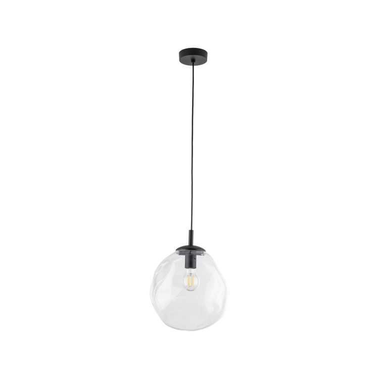 Suspension Sol 1 lumière – noir – en métal – style moderne et loft