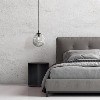 Suspension Sol 1 lumière – noir – en métal – style moderne et loft