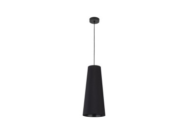 Suspension Zing 1 lumière – noir – en plastique – style loft