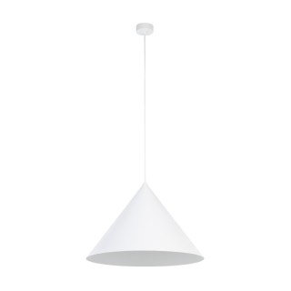 Suspension Cono 1 lumière – blanc – en métal – style moderne et loft