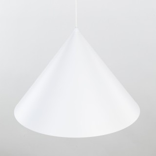 Suspension Cono 1 lumière – blanc – en métal – style moderne et loft