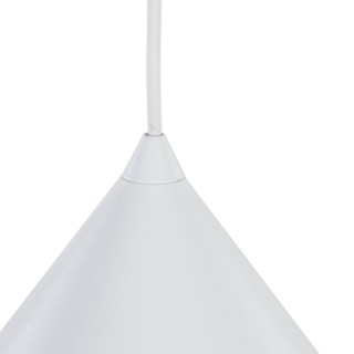 Suspension Cono 1 lumière – blanc – en métal – style moderne et loft