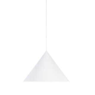 Suspension Cono 1 lumière – blanc – en métal – style moderne et loft