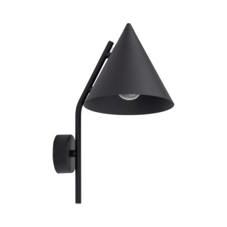 Lampe à poser Cono 1 lumière – noir – en métal – style moderne et loft