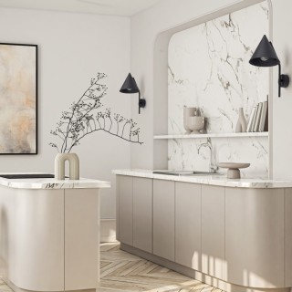 Lampe à poser Cono 1 lumière – noir – en métal – style moderne et loft