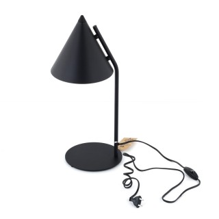 Veilleuse Cono – noir – en métal – style moderne et loft