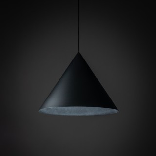 Suspension Cono 1 lumière – noir – en métal – style moderne et loft