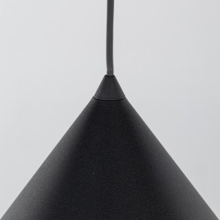 Suspension Cono 1 lumière – noir – en métal – style moderne et loft