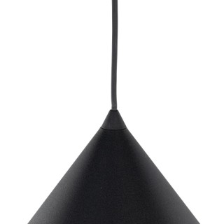 Suspension Cono 1 lumière – noir – en métal – style moderne et loft