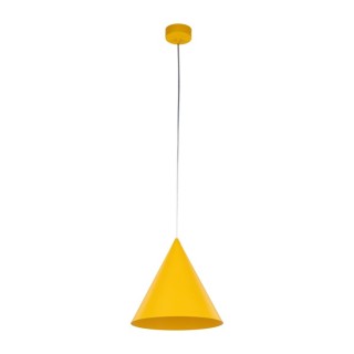 Suspension Cono 1 lumière – jaune – en métal – style moderne
